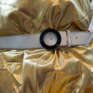 Furla Black and White Belt